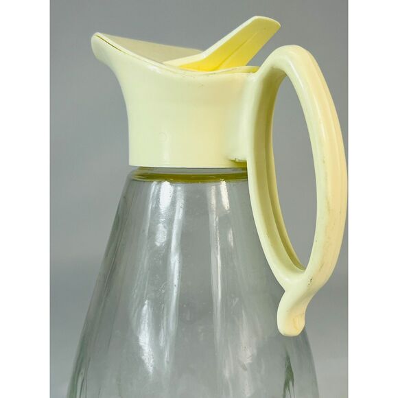 Log Cabin Syrup Dispenser Pitcher 1960s MCM Mid Century - Picture 3 of 7